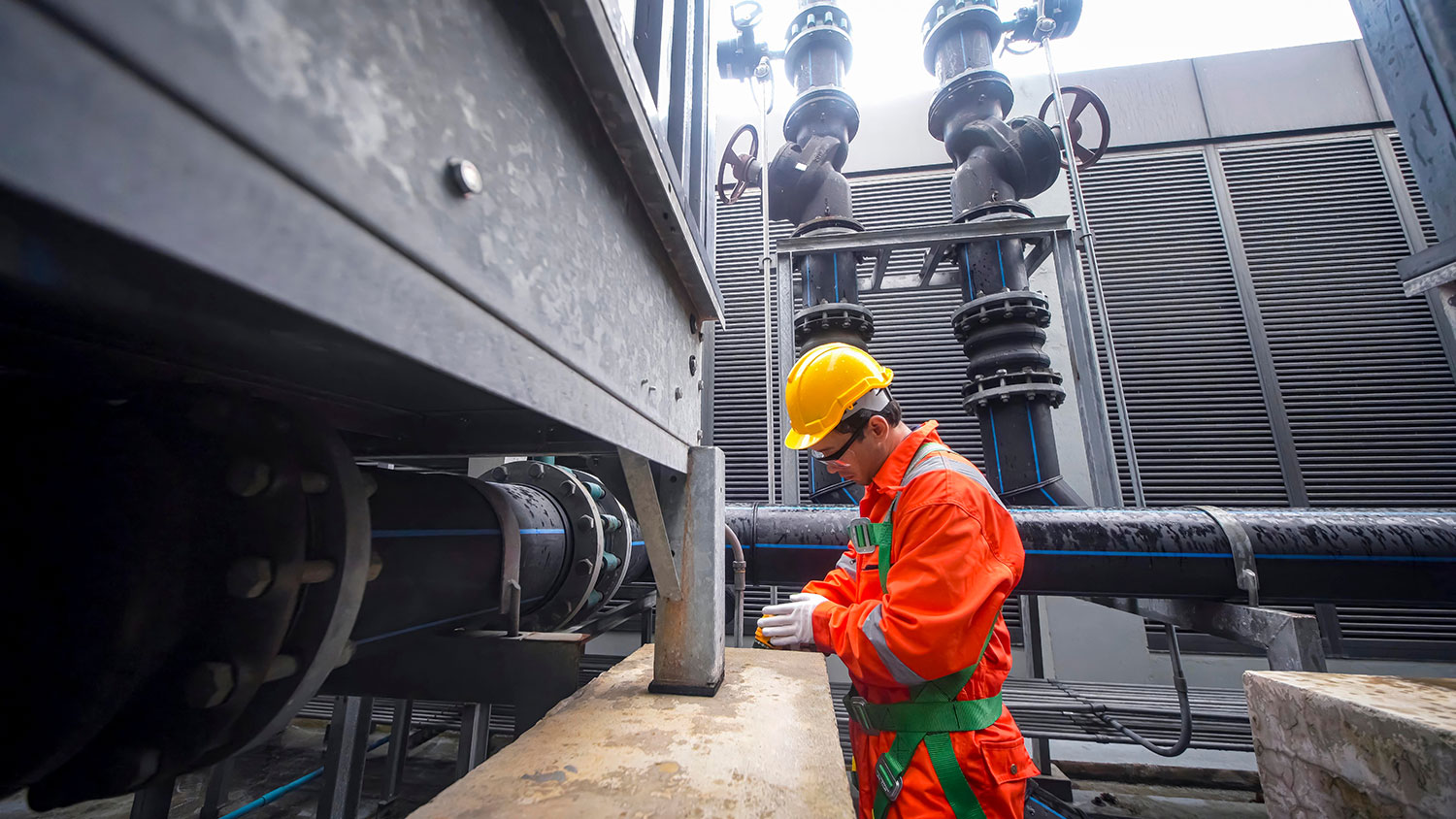 An image of two engineers working on a project.